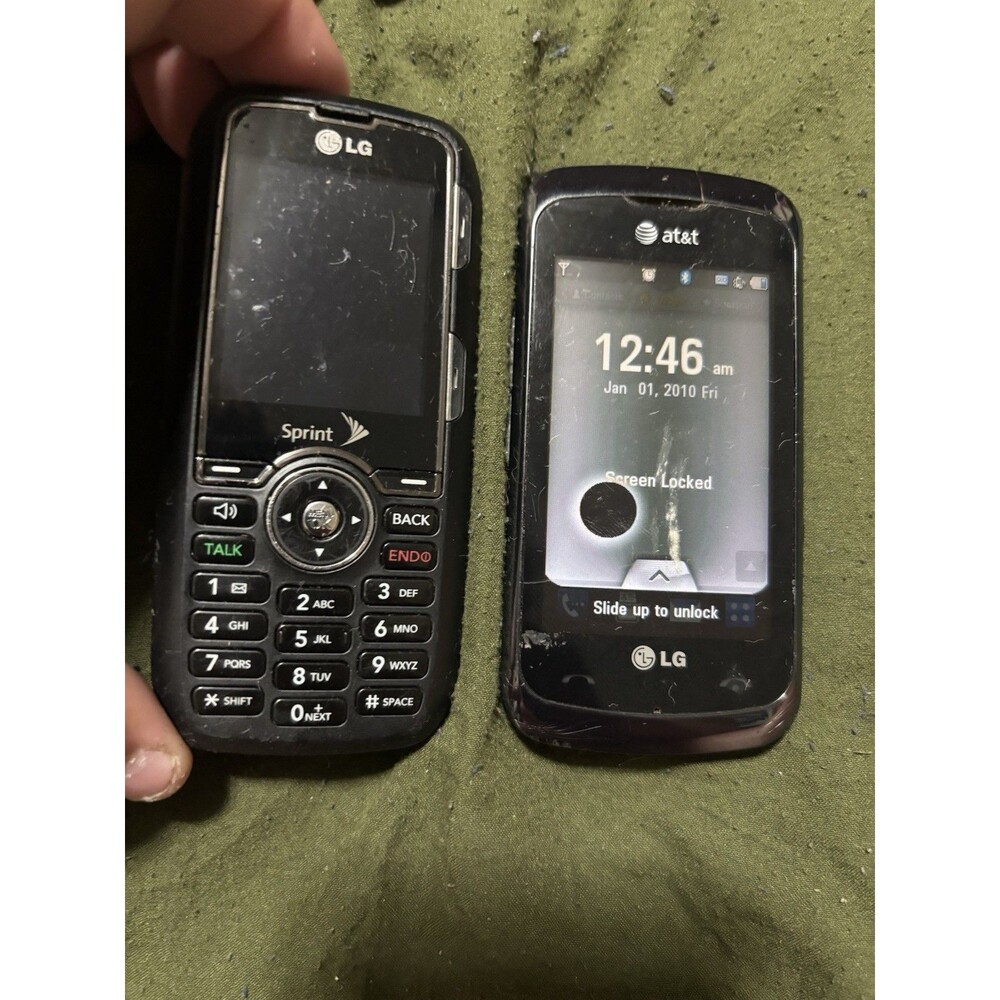 Vintage LG Cell Phone Lot - Rumor & Encore
